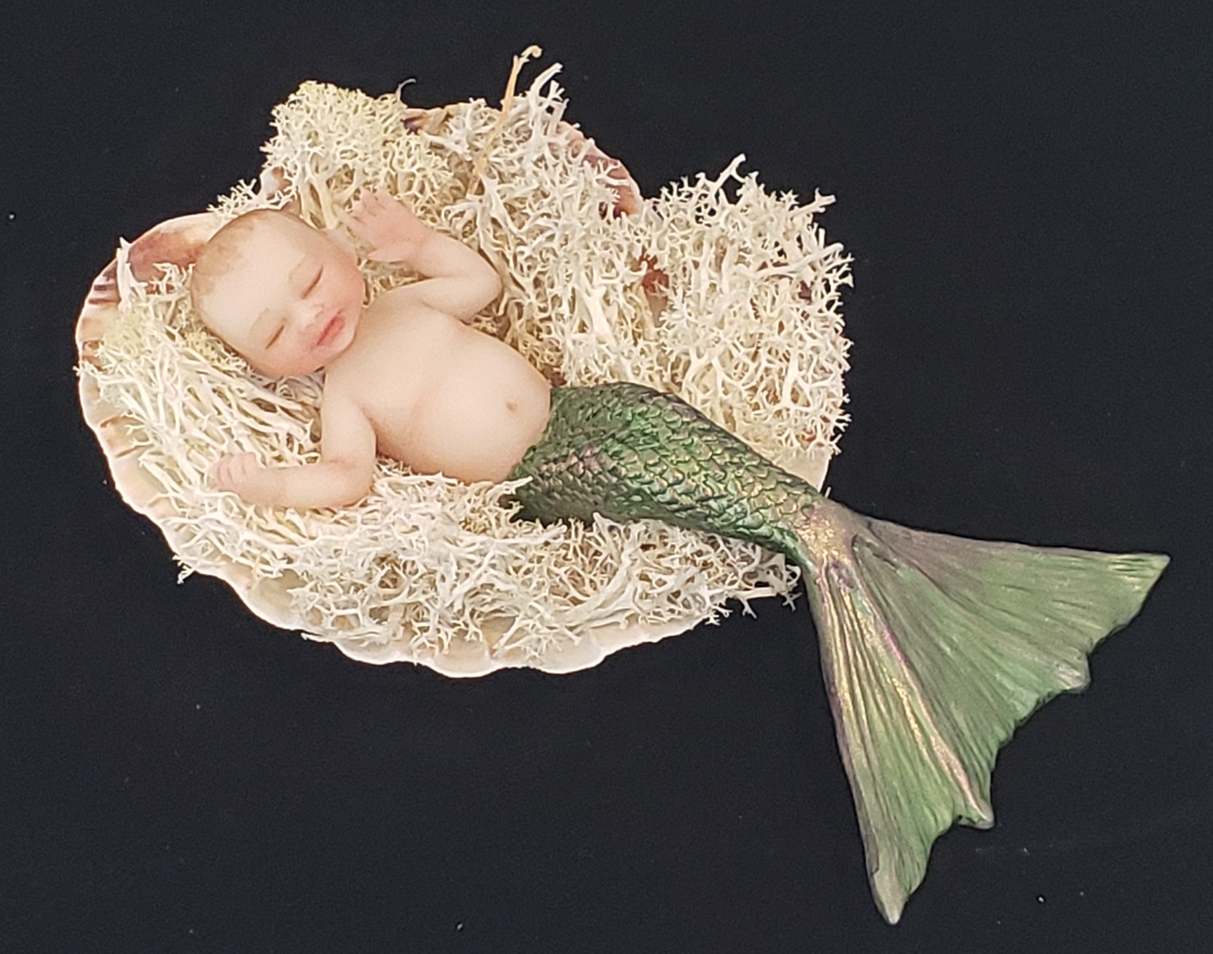 Limited Edition 4-Inch Baby Mermaid - Green - Image 2