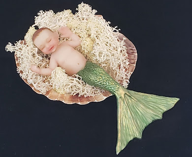 Limited Edition 4-Inch Baby Mermaid - Green